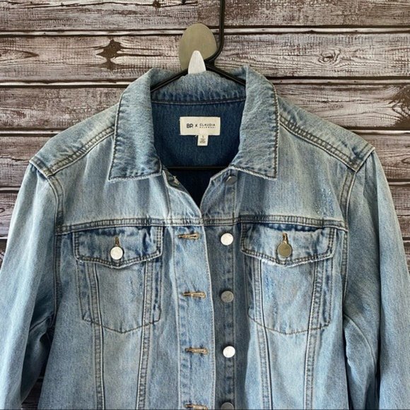 BP.  Claudia Sulewski‎ Cropped Jean Jacket Size S - Picture 3 of 12